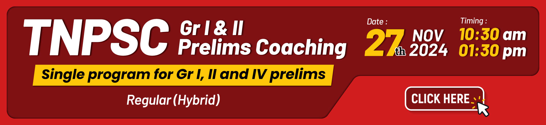 TNPSC GI & GII Prelims Coaching