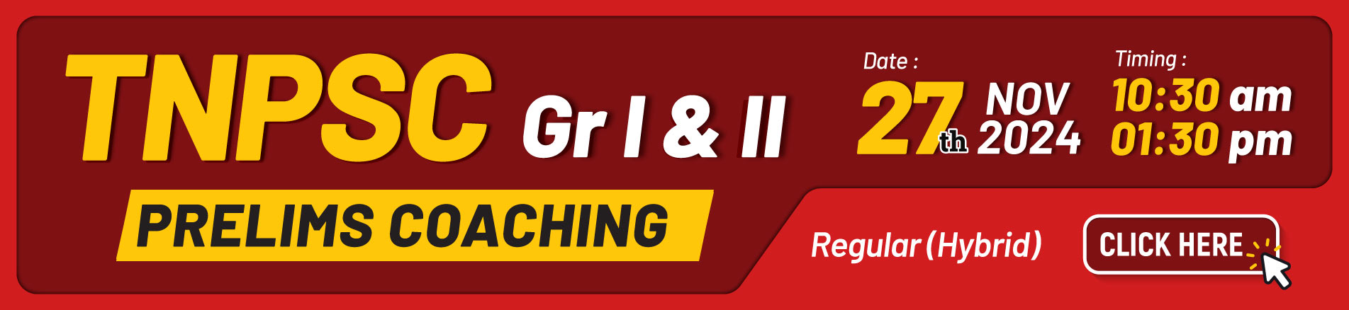 TNPSC GI & GII Prelims Coaching